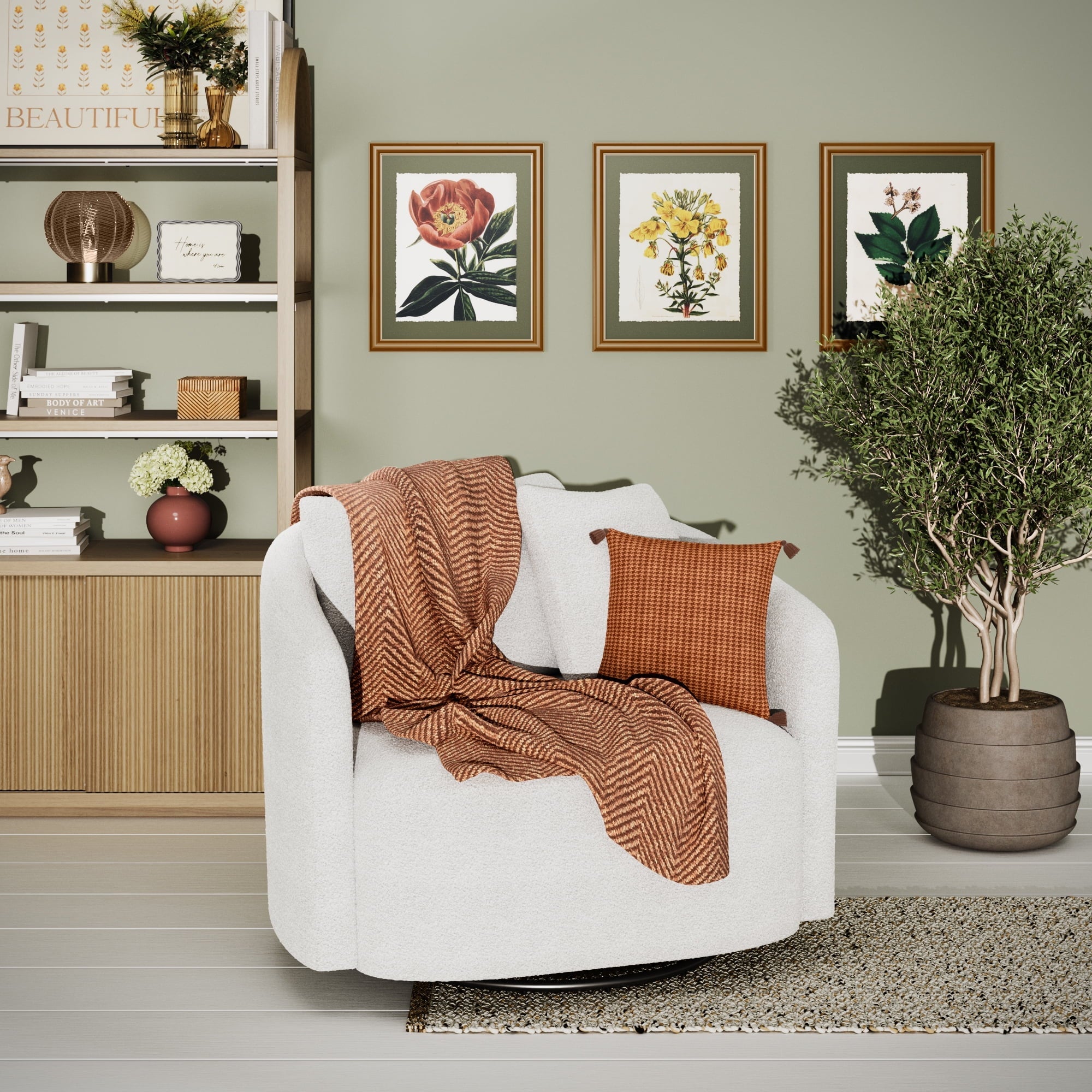 Lightweight Warm Beautiful Rust Woven Herringbone Throw , 50" x 60" - Lightweight Plush Warm Blanket for All Seasons Detail