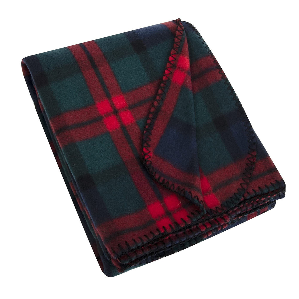 Cozy Fleece Single Plaid Color 60"L x 50"W Fleece Throw Blanket for Fall, Winter, Spring, Summer, Men, Women, Children & Pets in ... - Super Soft Reversible Sherpa Flannel Blanket Detail