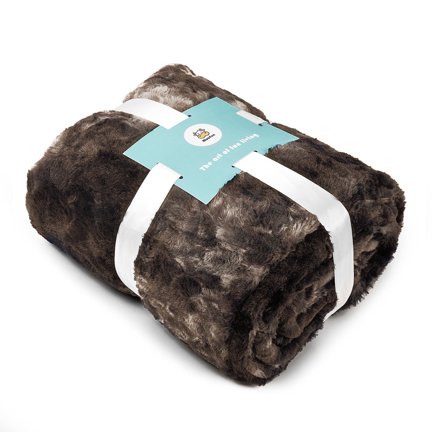 Cozy Fleece Faux Rabbit Fur Throw Blanket- 50x60 inches, Soft Fluffy Cozy Warm Fuzzy Machine Washable, Durable Blanket for Couch ... - Lightweight Plush Warm Blanket for All Seasons Detail
