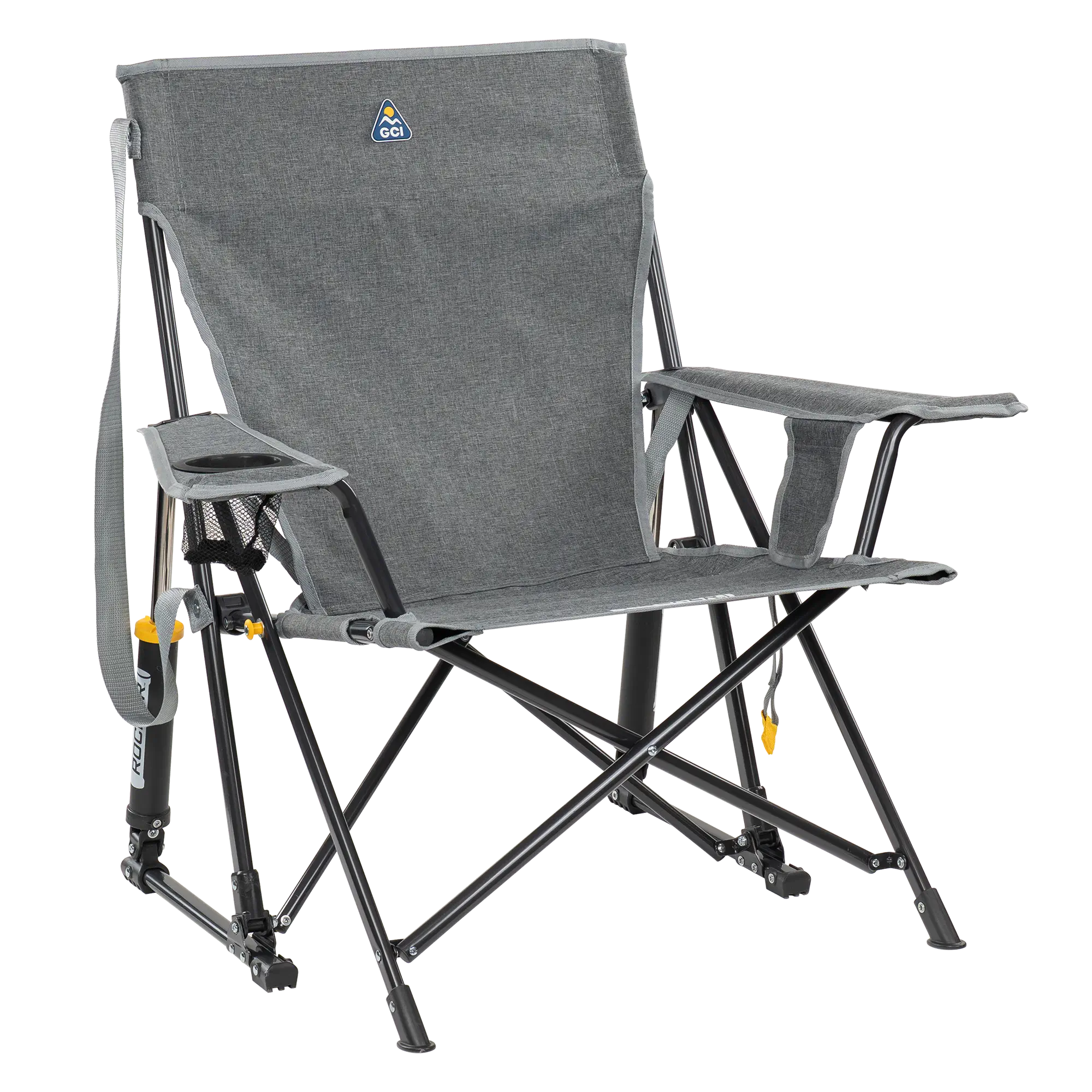 Smooth Motion Kickback Rocker - Choice 345 - RoadTrip Rocker Smooth Motion Camp Chair - Heathered Pewter