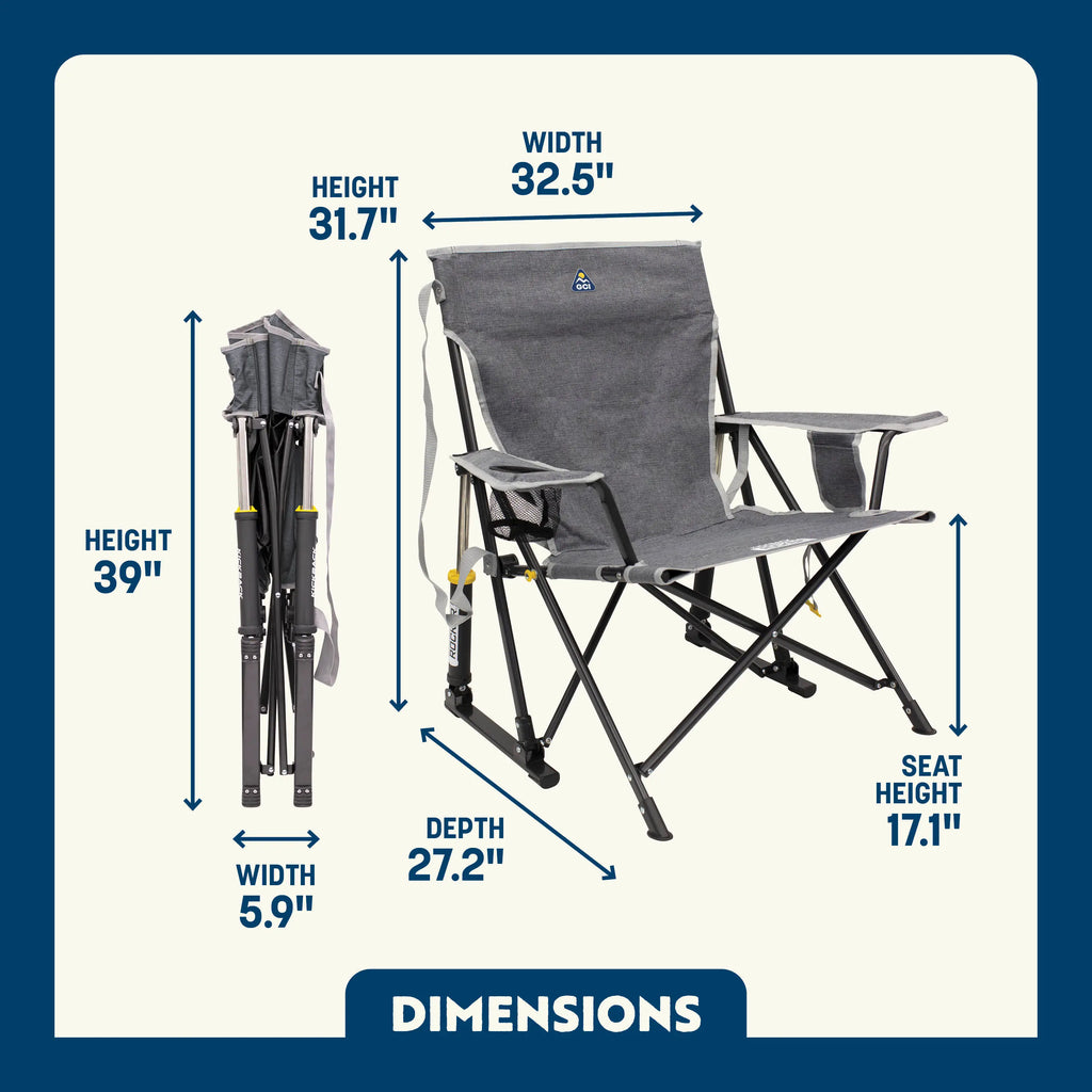 Smooth Motion Kickback Rocker - Choice 345 - RoadTrip Rocker Smooth Motion Camp Chair Detail