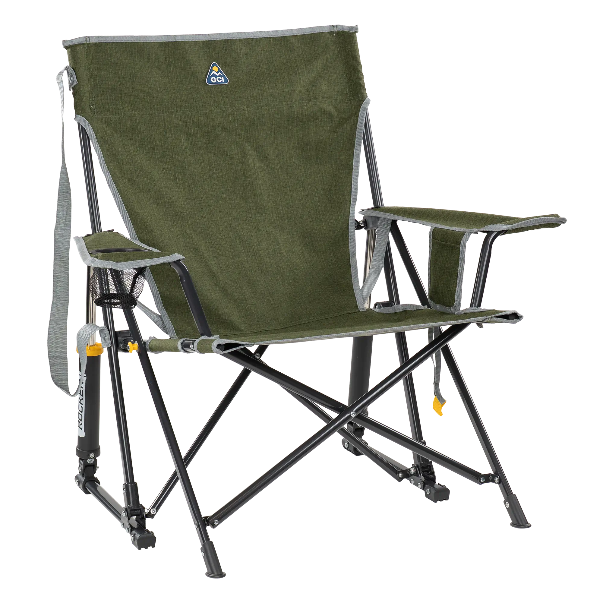 Smooth Motion Kickback Rocker - Choice 345 - RoadTrip Rocker Smooth Motion Camp Chair - Heathered Loden
