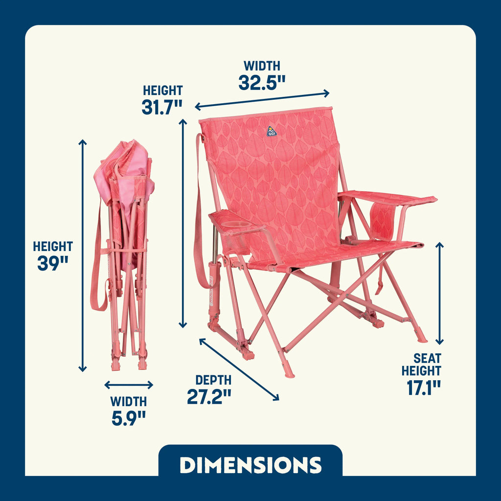 Smooth Motion Kickback Rocker - Choice 345 - RoadTrip Rocker Smooth Motion Camp Chair Detail