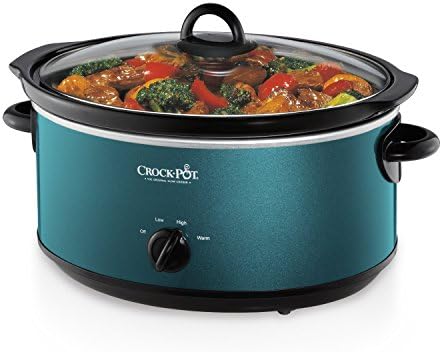 Digital Control Crock-Pot 7 Quart Manual Slow Cooker – Turquoise S25U - Stainless Steel Slow Cooker with Locking Lid Detail
