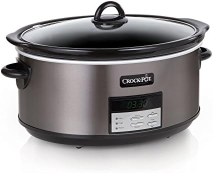 Programmable Crock-Pot 8 Quart Programmable Slow Cooker with Auto Warm S28G - Programmable Slow Cooker with Oval Ceramic Pot - Default Title