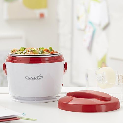 Mini Personal Crock-Pot Portable Lunch Food Warmer – Red S04M - Self-Heating Lunch Box for Office and Car Travel Detail