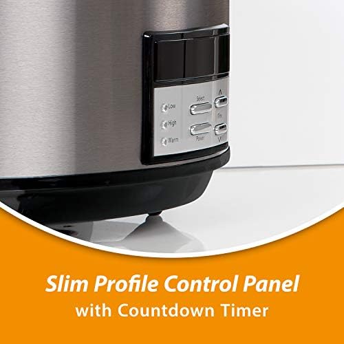 Programmable Crock-Pot 8 Quart Programmable Slow Cooker with Auto Warm S28G - Programmable Slow Cooker with Oval Ceramic Pot Detail