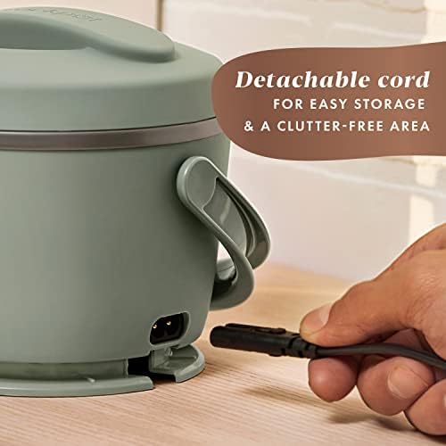 Mini Personal Crock-Pot Portable Electric Lunch Box Food Warmer – Green S21D - Self-Heating Lunch Box for Office and Car Travel Detail