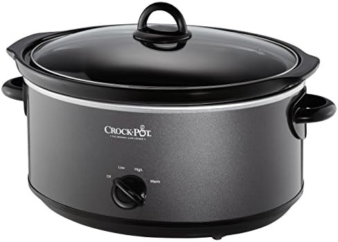 Triple-Insulated Crock-Pot 7 Quart Slow Cooker – Charcoal S09Q - Stainless Steel Slow Cooker with Locking Lid - Default Title