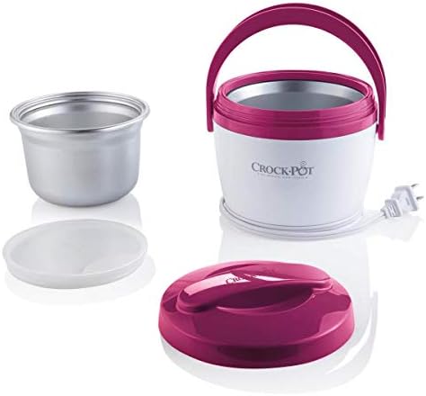 Mini Personal Crock-Pot Lunch Crock Portable Food Warmer 20oz – Pink S03U - Leak-Proof Heated Bento Box Lunch Warmer Detail