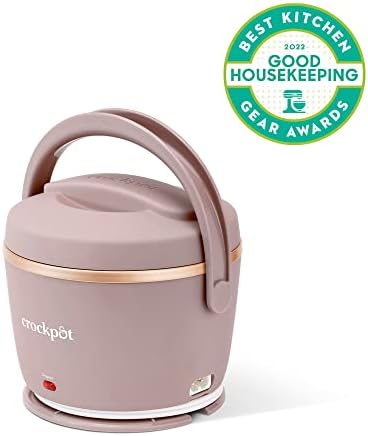 Leak-Proof Crock-Pot Electric Lunch Box Food Warmer 20oz – Blush Pink S18G - Self-Heating Lunch Box for Office and Car Travel Detail