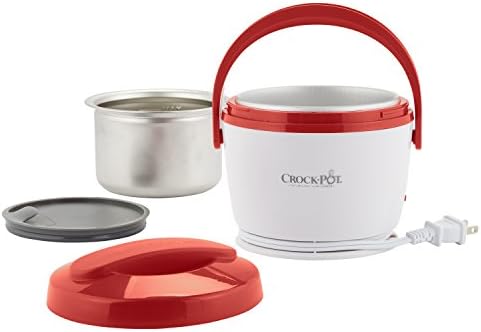 Mini Personal Crock-Pot Portable Lunch Food Warmer – Red S04M - Self-Heating Lunch Box for Office and Car Travel Detail