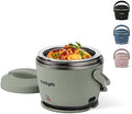 Mini Personal Crock-Pot Portable Electric Lunch Box Food Warmer – Green S21D - Self-Heating Lunch Box for Office and Car Travel - Moonshine Green