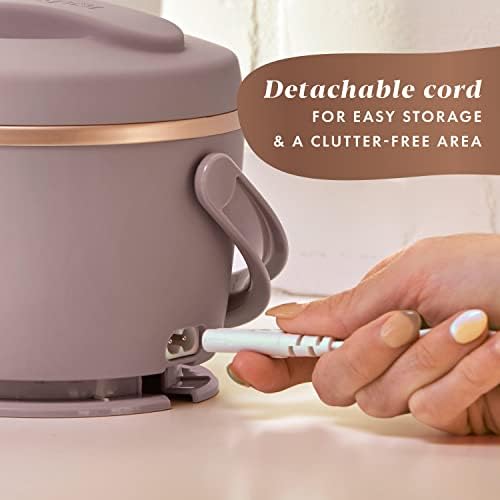Leak-Proof Crock-Pot Electric Lunch Box Food Warmer 20oz – Blush Pink S18G - Self-Heating Lunch Box for Office and Car Travel Detail