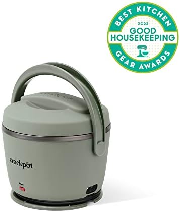 Mini Personal Crock-Pot Portable Electric Lunch Box Food Warmer – Green S21D - Self-Heating Lunch Box for Office and Car Travel Detail