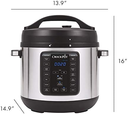 Smart Digital Crock-Pot 8 Quart Express Crock Multi-Use Pressure Cooker S05K - High-Pressure Instant Pot for Quick Family Dinners Detail