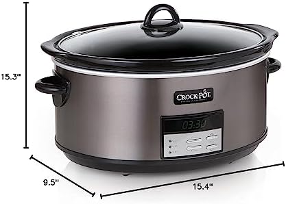 Programmable Crock-Pot 8 Quart Programmable Slow Cooker with Auto Warm S28G - Programmable Slow Cooker with Oval Ceramic Pot Detail