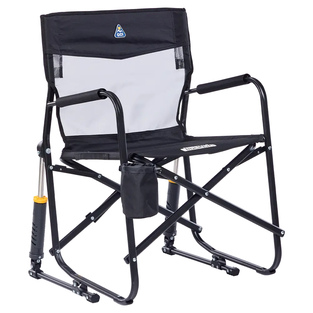 Smooth Motion Freestyle Rocker Elite - Choice 460 - Freestyle Rocker Portable Outdoor Folding Chair - Black