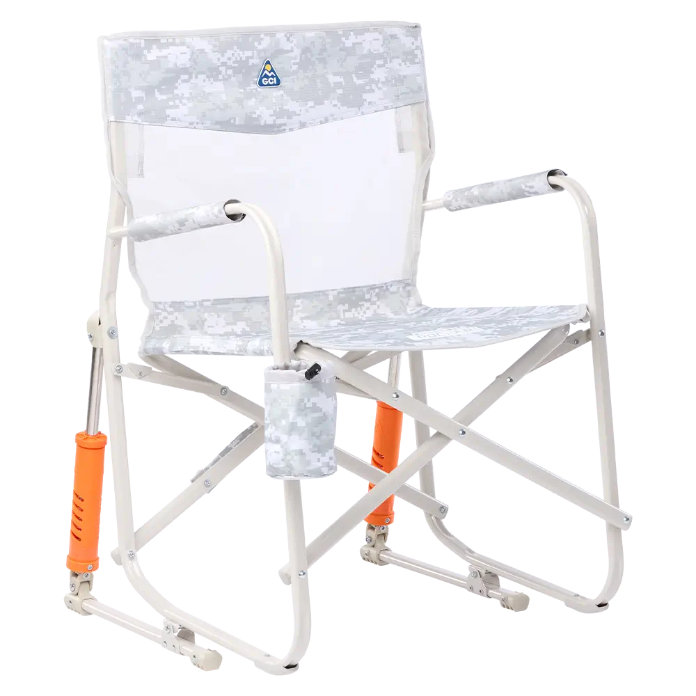 Smooth Motion Freestyle Rocker Elite - Choice 460 - Freestyle Rocker Portable Outdoor Folding Chair - Snow Camo