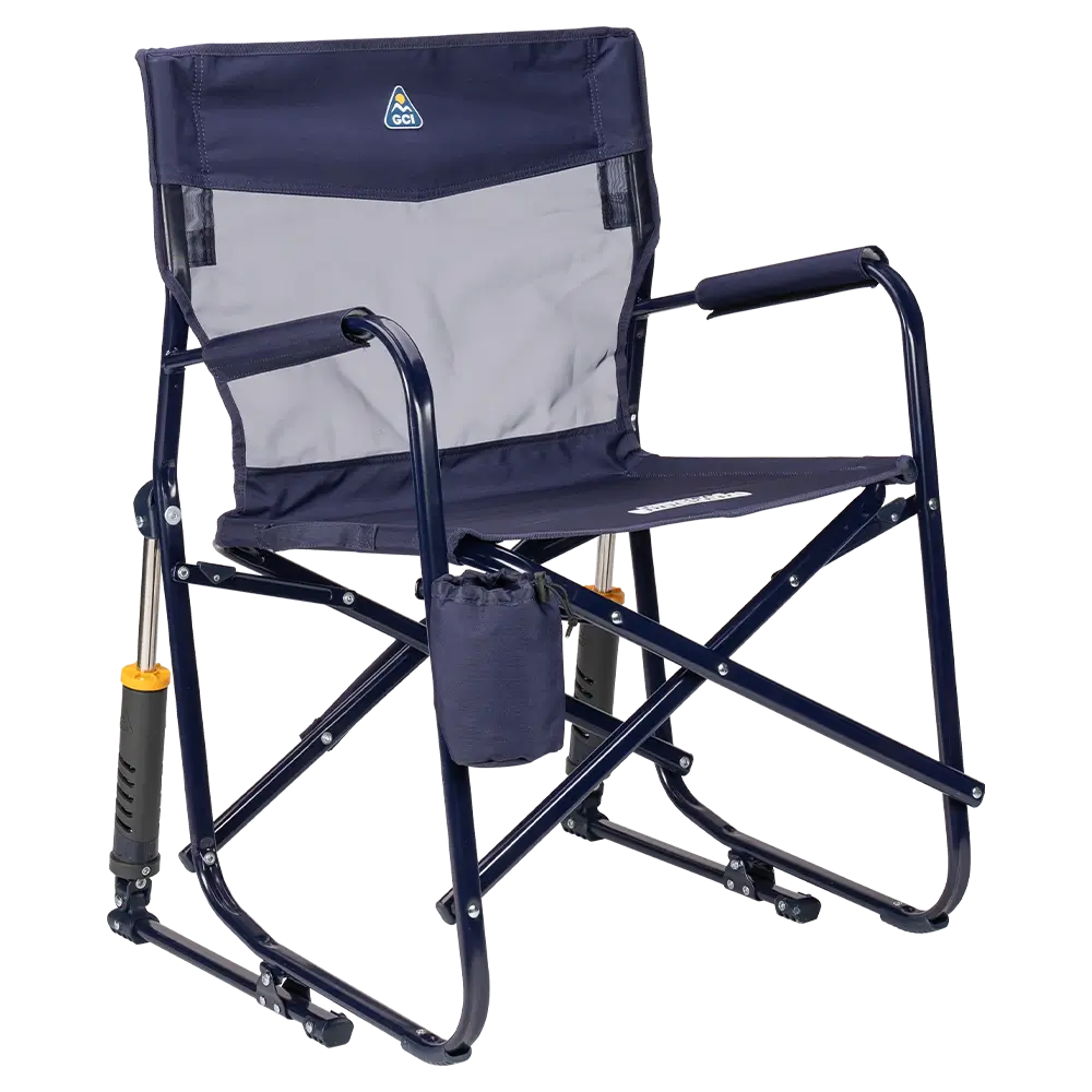 Smooth Motion Freestyle Rocker Elite - Choice 460 - Freestyle Rocker Portable Outdoor Folding Chair - Rich Blue