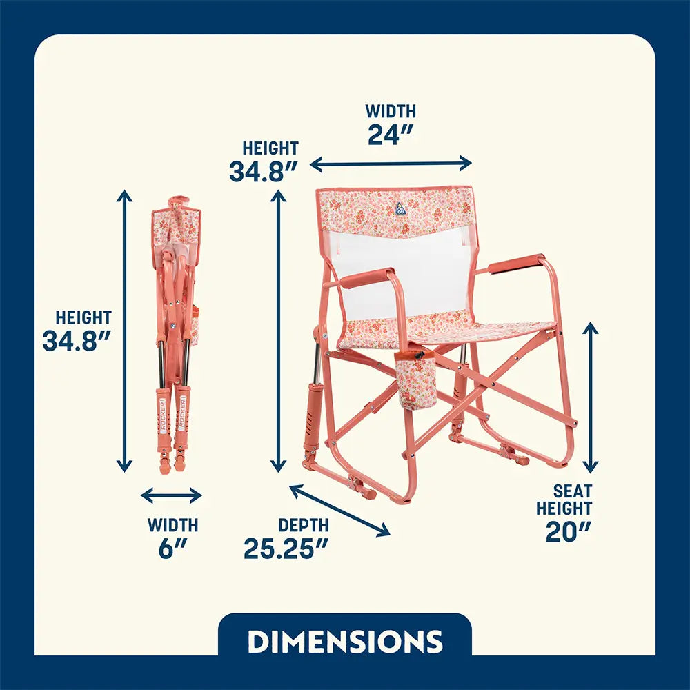 Smooth Motion Freestyle Rocker Elite - Choice 460 - Freestyle Rocker Portable Outdoor Folding Chair Detail