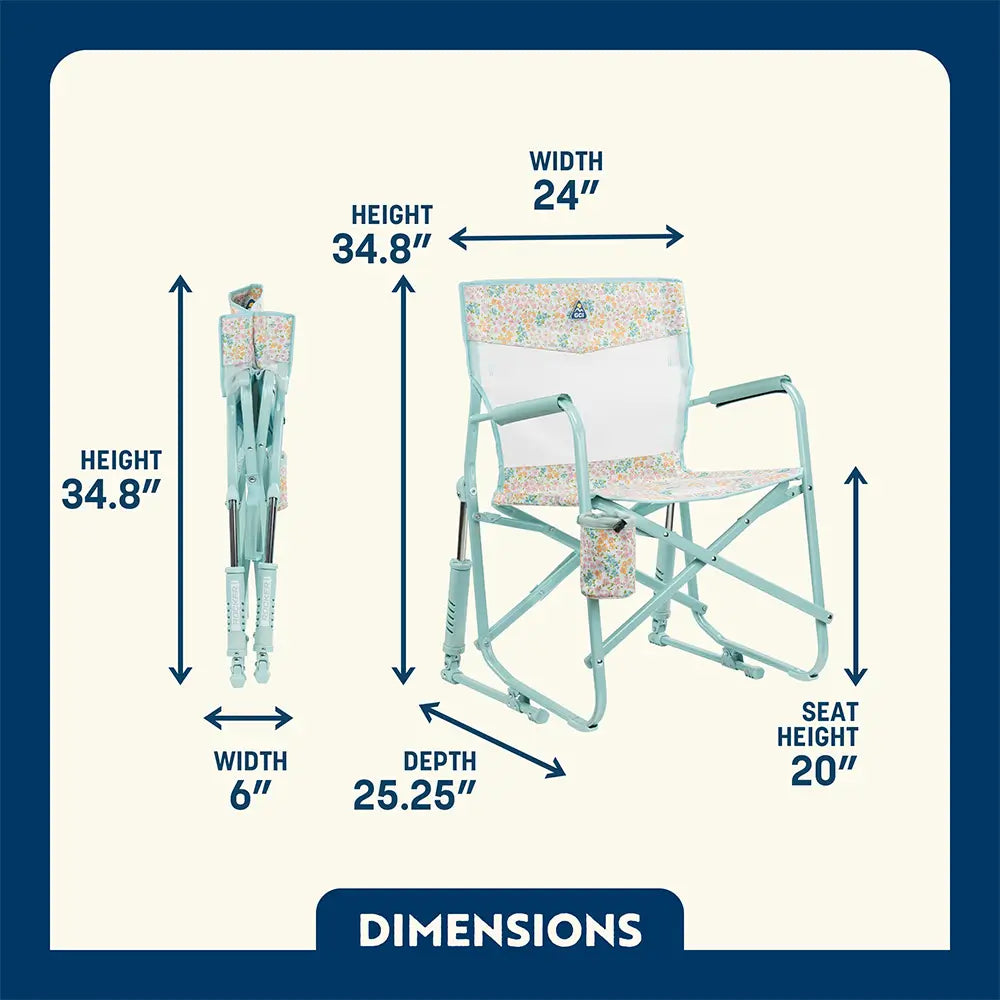 Smooth Motion Freestyle Rocker Elite - Choice 460 - Freestyle Rocker Portable Outdoor Folding Chair Detail