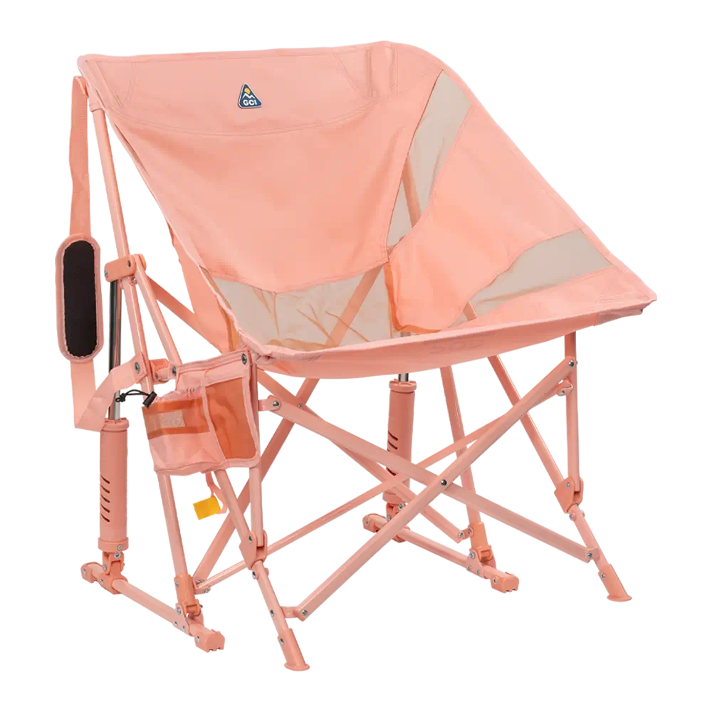 Heavy-Duty Freestyle Pod Rocker Elite - Choice 832 - Heavy-Duty Kickback Rocker with Beverage Holder - Soft Pink