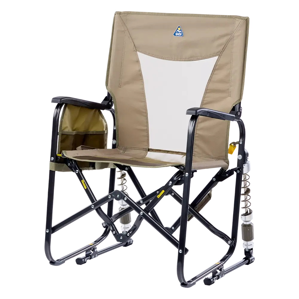 Premium All-Weather Adjustable Rocker - Choice 573 - RoadTrip Rocker Smooth Motion Camp Chair Detail