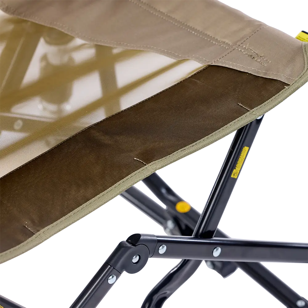 Premium All-Weather Adjustable Rocker - Choice 573 - RoadTrip Rocker Smooth Motion Camp Chair Detail