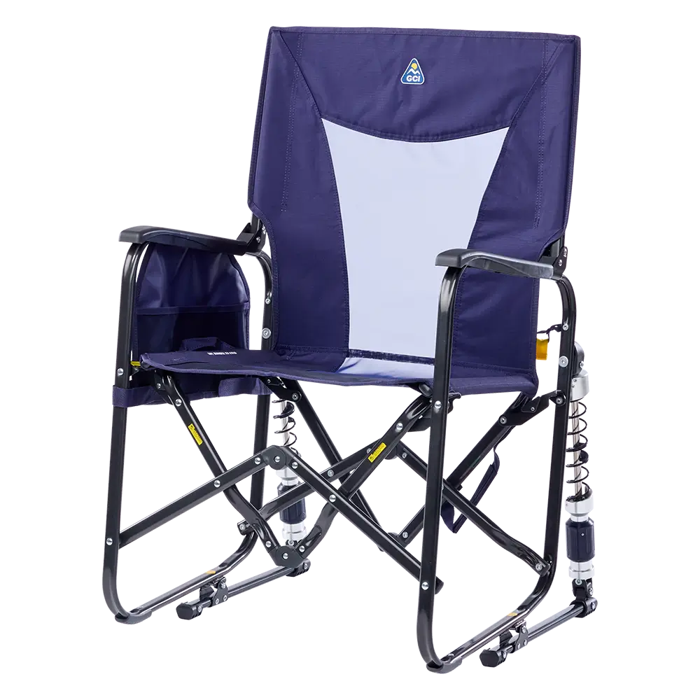 Premium All-Weather Adjustable Rocker - Choice 573 - RoadTrip Rocker Smooth Motion Camp Chair Detail