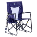 Premium All-Weather Adjustable Rocker - Choice 573 - RoadTrip Rocker Smooth Motion Camp Chair - Rich Blue