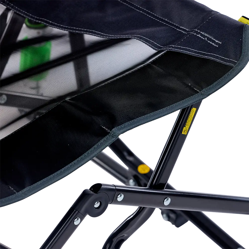 Premium All-Weather Adjustable Rocker - Choice 573 - RoadTrip Rocker Smooth Motion Camp Chair Detail
