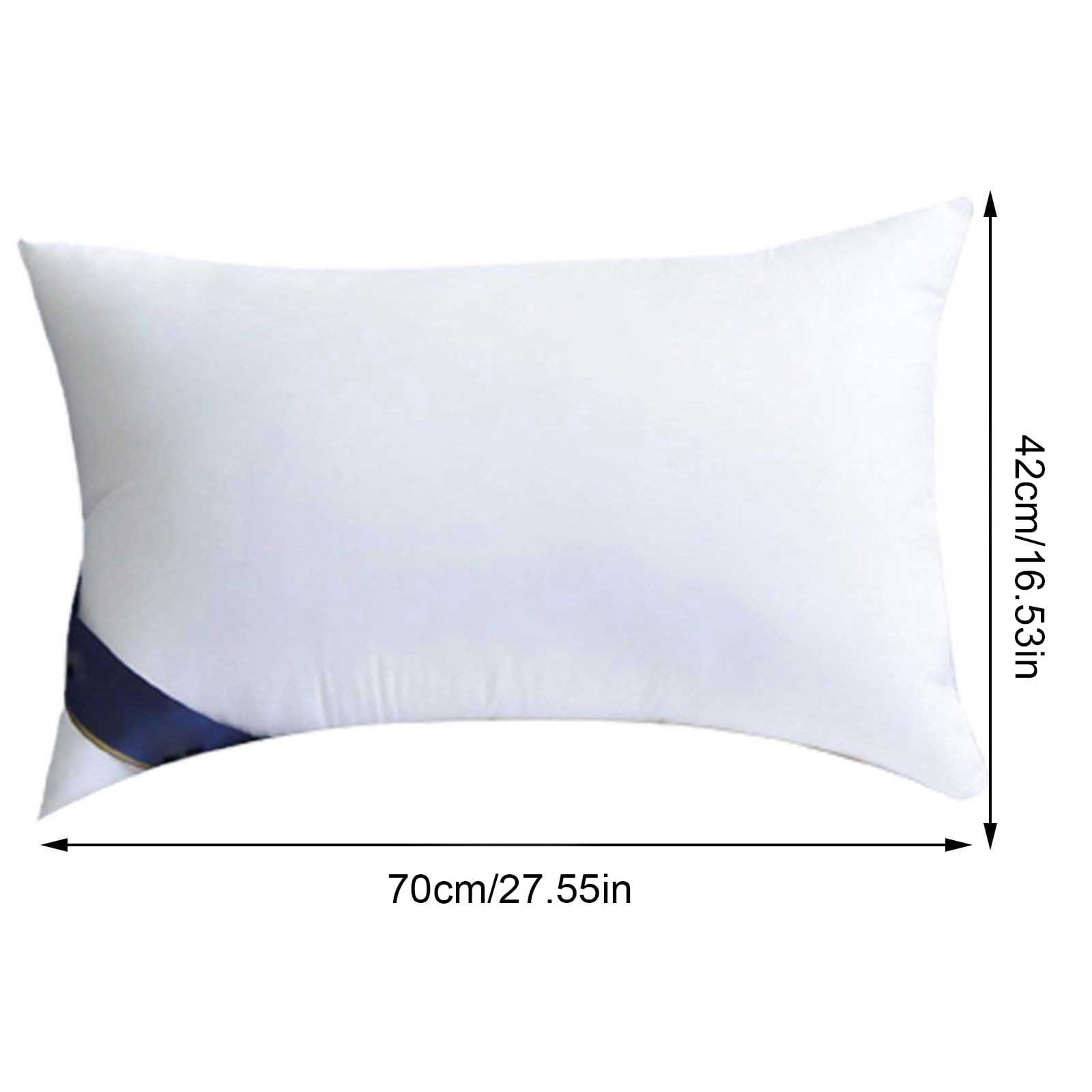 Decorative Plump 2Pcs Soft Feather Velvet Down Pillow Standard Size, Hotel-grade Feather Pillow for Sleeping, Skin-friendly Cotton Fab... - Decorative Throw Pillow Cushion for Sofa & Bed Detail