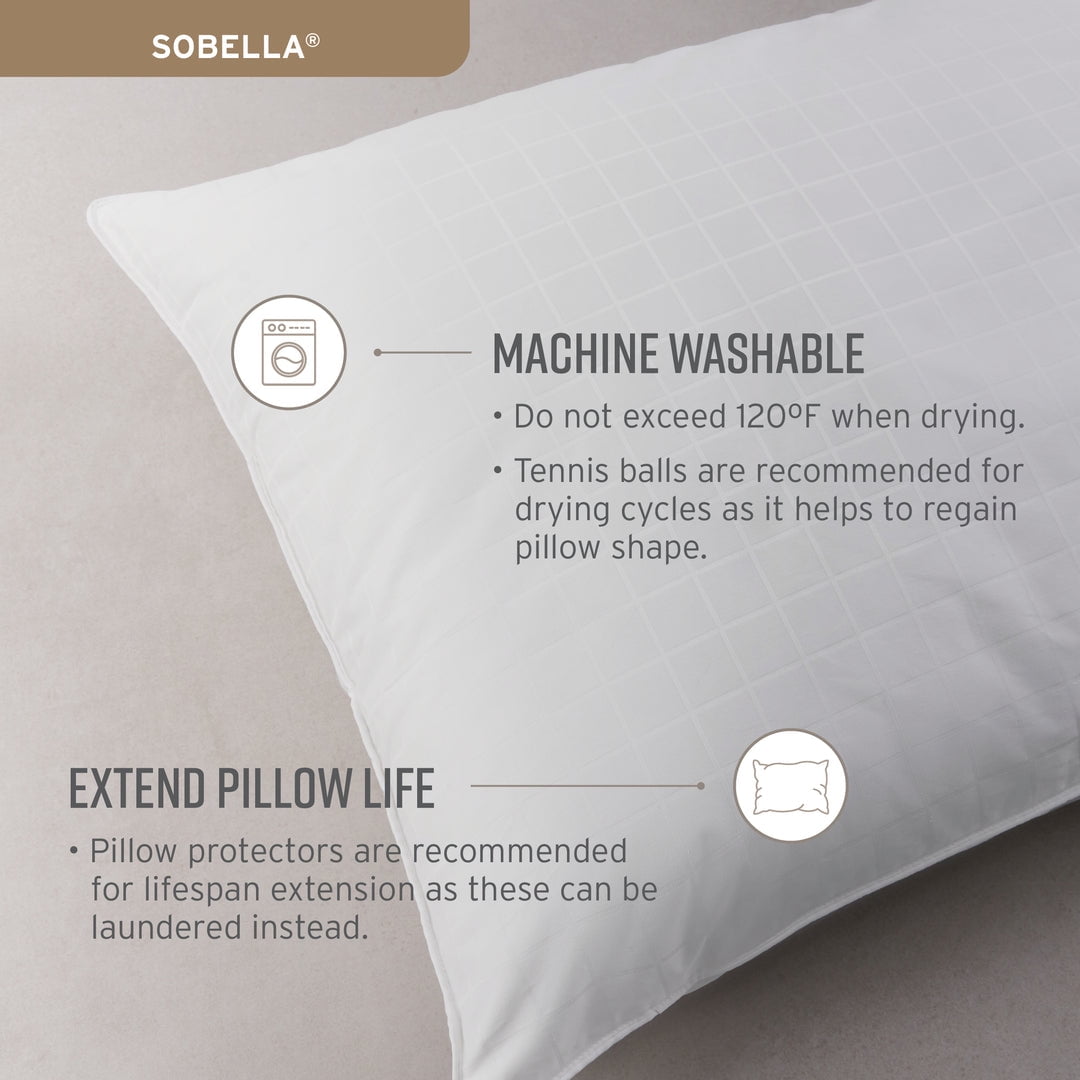 Orthopedic Support So Queen Size Bed Pillow | Side Sleeper Pillow for Adults | , 100% Cotton Case | Soft, Machine Washable Hotel Quality... - Orthopedic Shredded Foam Bed Pillow Set Detail