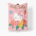 Decorative Knitted Floral Grace 46 x 60 Coral Fleece Kids Throw Blanket - Soft Bedding Accessories - Super Soft Reversible Sherpa Flannel Blanket - Default Title