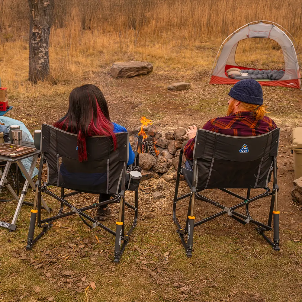 Patented Spring-Action Freestyle Rocker XL - Choice 552 - RoadTrip Rocker Smooth Motion Camp Chair Detail