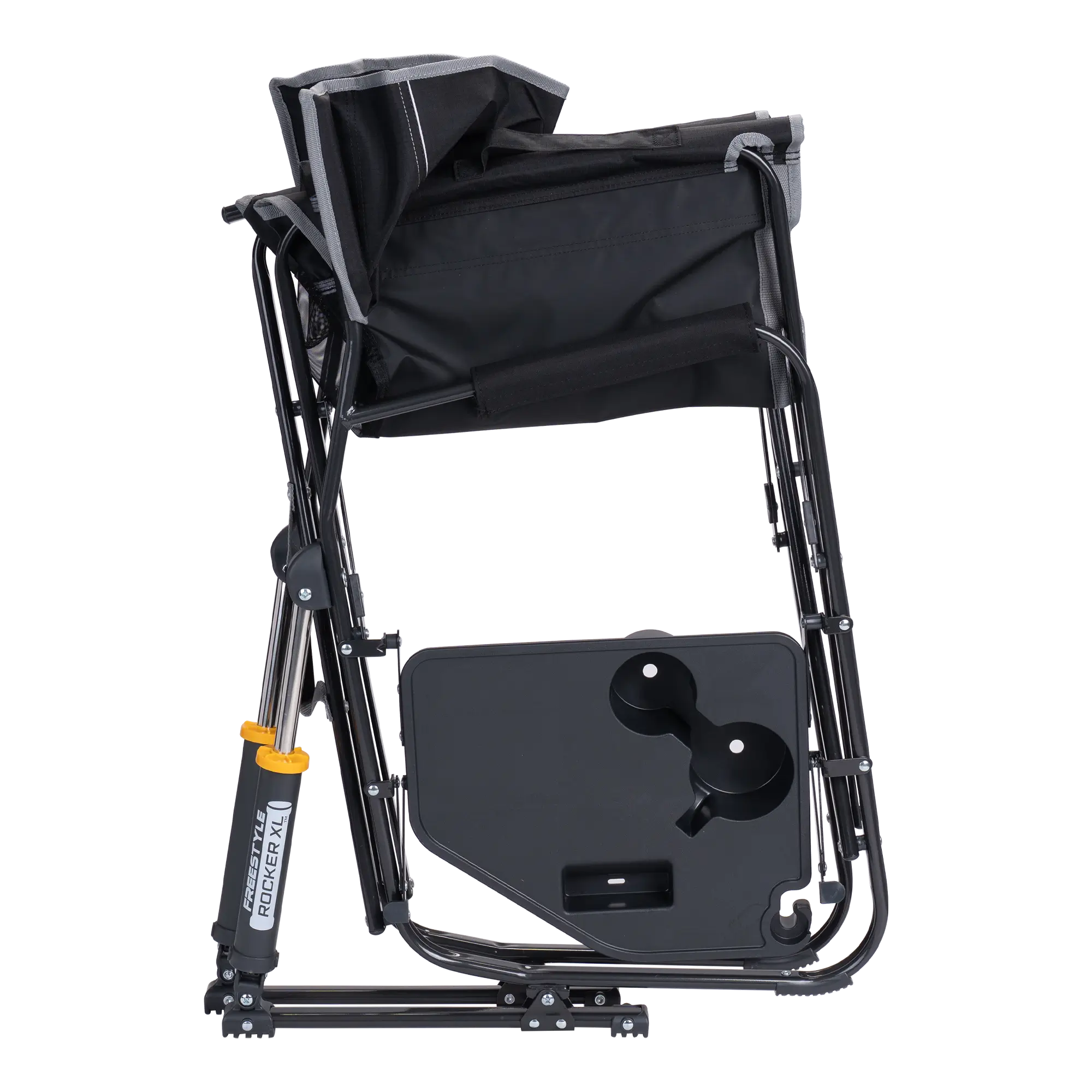 Luxury Camp Freestyle Rocker XL with Side Table - Choice 836 - Freestyle Rocker Portable Outdoor Folding Chair Detail