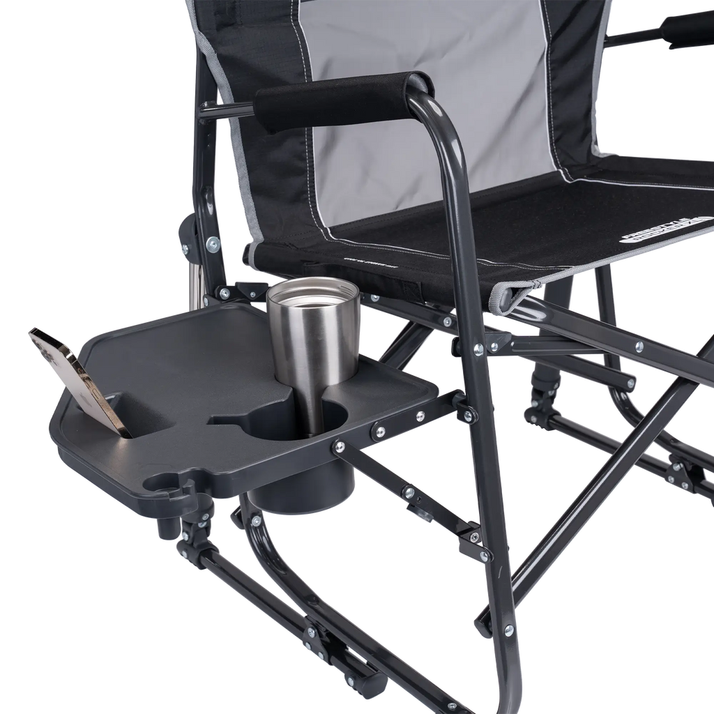 Luxury Camp Freestyle Rocker XL with Side Table - Choice 836 - Freestyle Rocker Portable Outdoor Folding Chair Detail