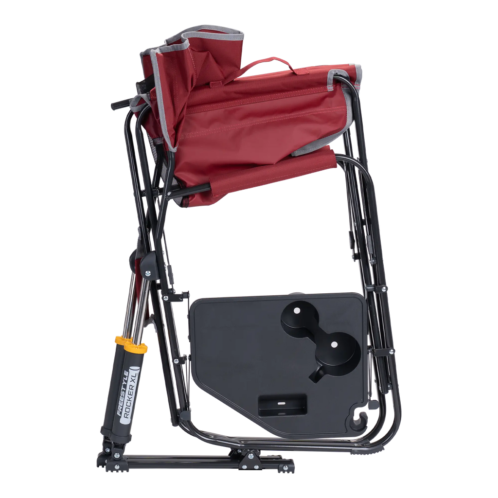 Luxury Camp Freestyle Rocker XL with Side Table - Choice 836 - Freestyle Rocker Portable Outdoor Folding Chair Detail