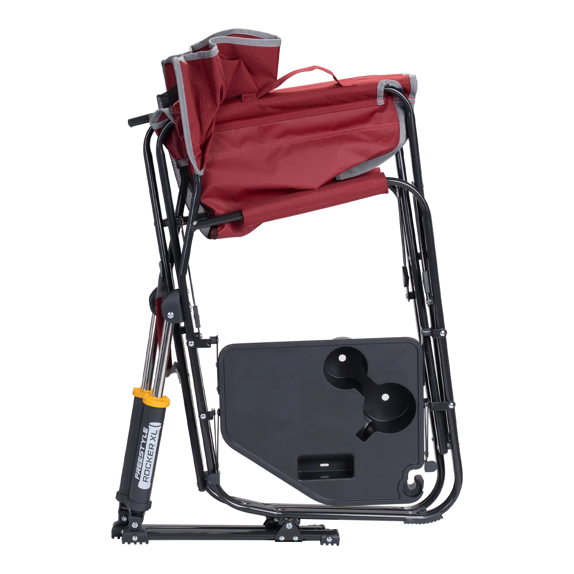 Luxury Camp Freestyle Rocker XL with Side Table - Choice 836 - Freestyle Rocker Portable Outdoor Folding Chair Detail