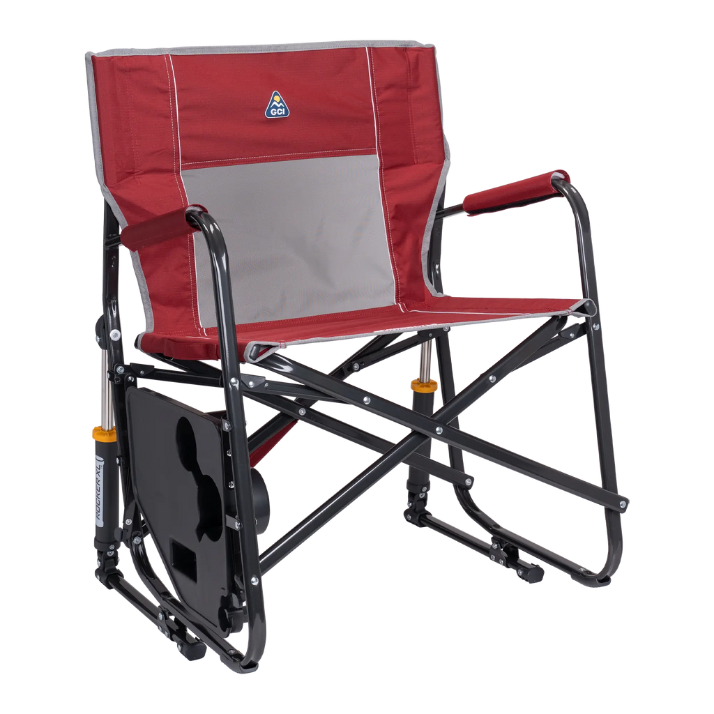 Luxury Camp Freestyle Rocker XL with Side Table - Choice 836 - Freestyle Rocker Portable Outdoor Folding Chair Detail