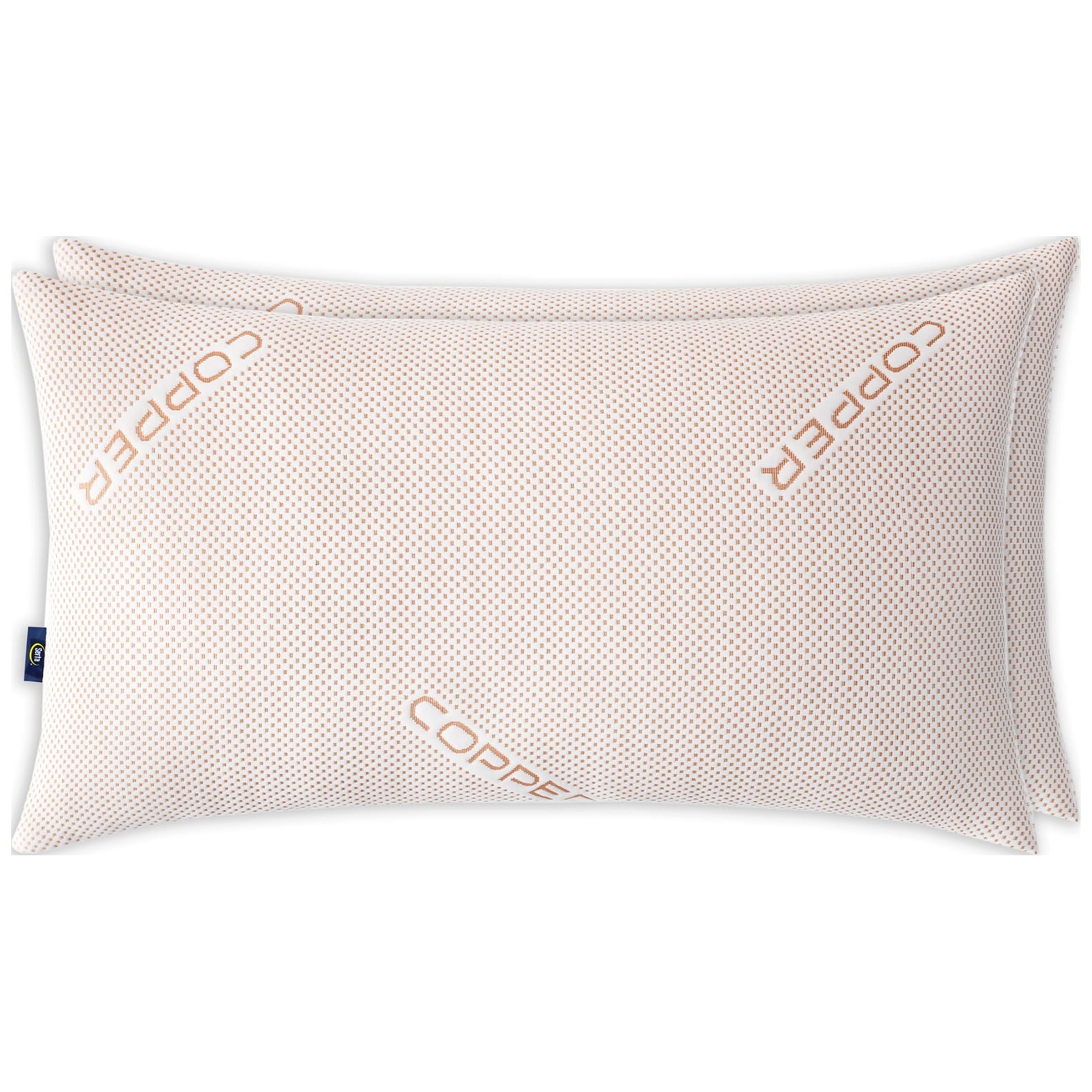 Fluffy Shredded Copperloft King Bed Pillow, 2 Pack, Hypoallergenic - Orthopedic Shredded Foam Bed Pillow Set Detail