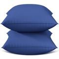 Ergonomic Memory Foam Throw Pillow Inserts Set of 2, Indoor Decorative 18x18 inches Square Pillows for Couch, Sofa, Bed, Supportive Cushion... - Orthopedic Shredded Foam Bed Pillow Set - Default Title