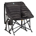 Patented Spring-Action Puff Rocker - Choice 731 - Freestyle Rocker Portable Outdoor Folding Chair - Black