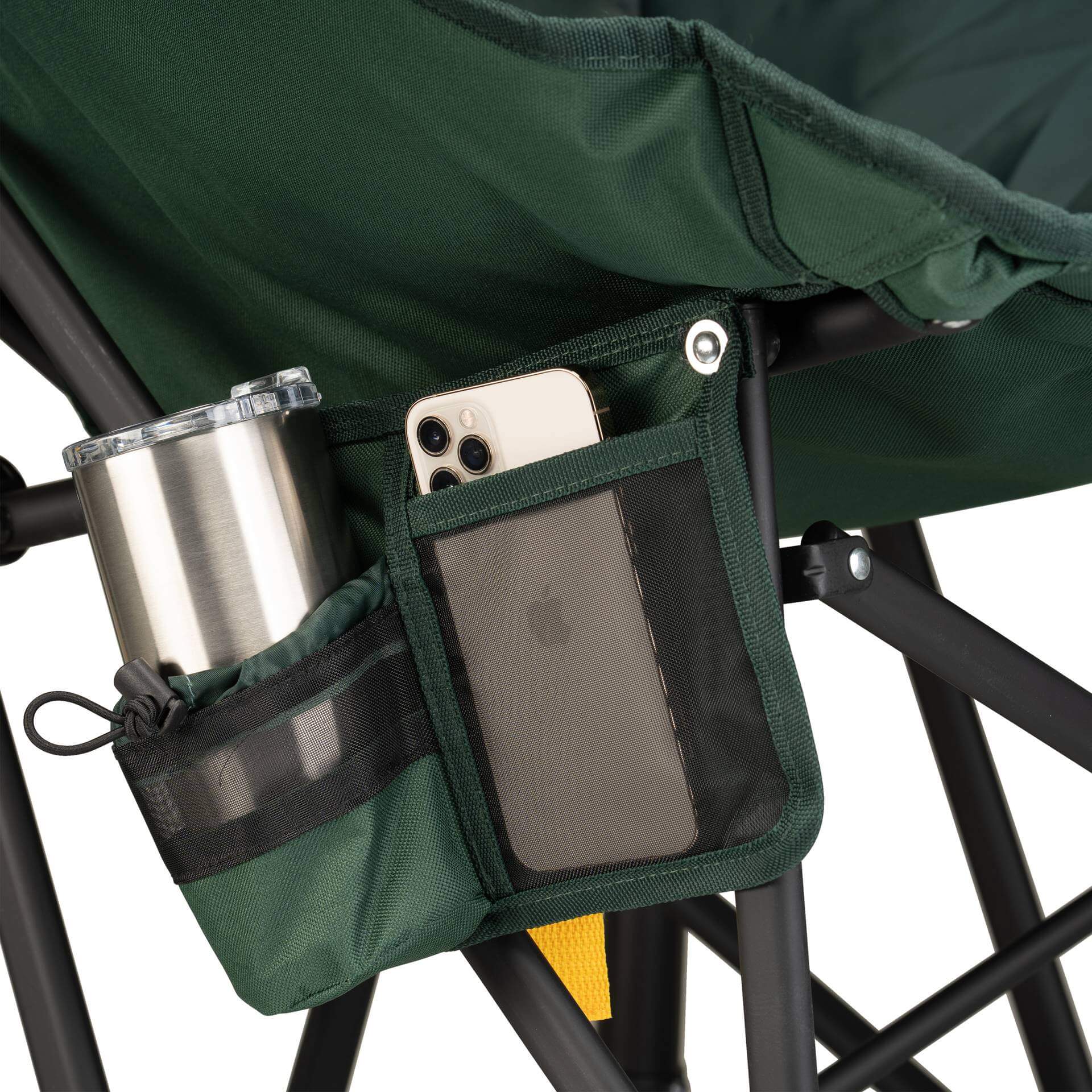 Patented Spring-Action Puff Rocker - Choice 731 - Freestyle Rocker Portable Outdoor Folding Chair Detail