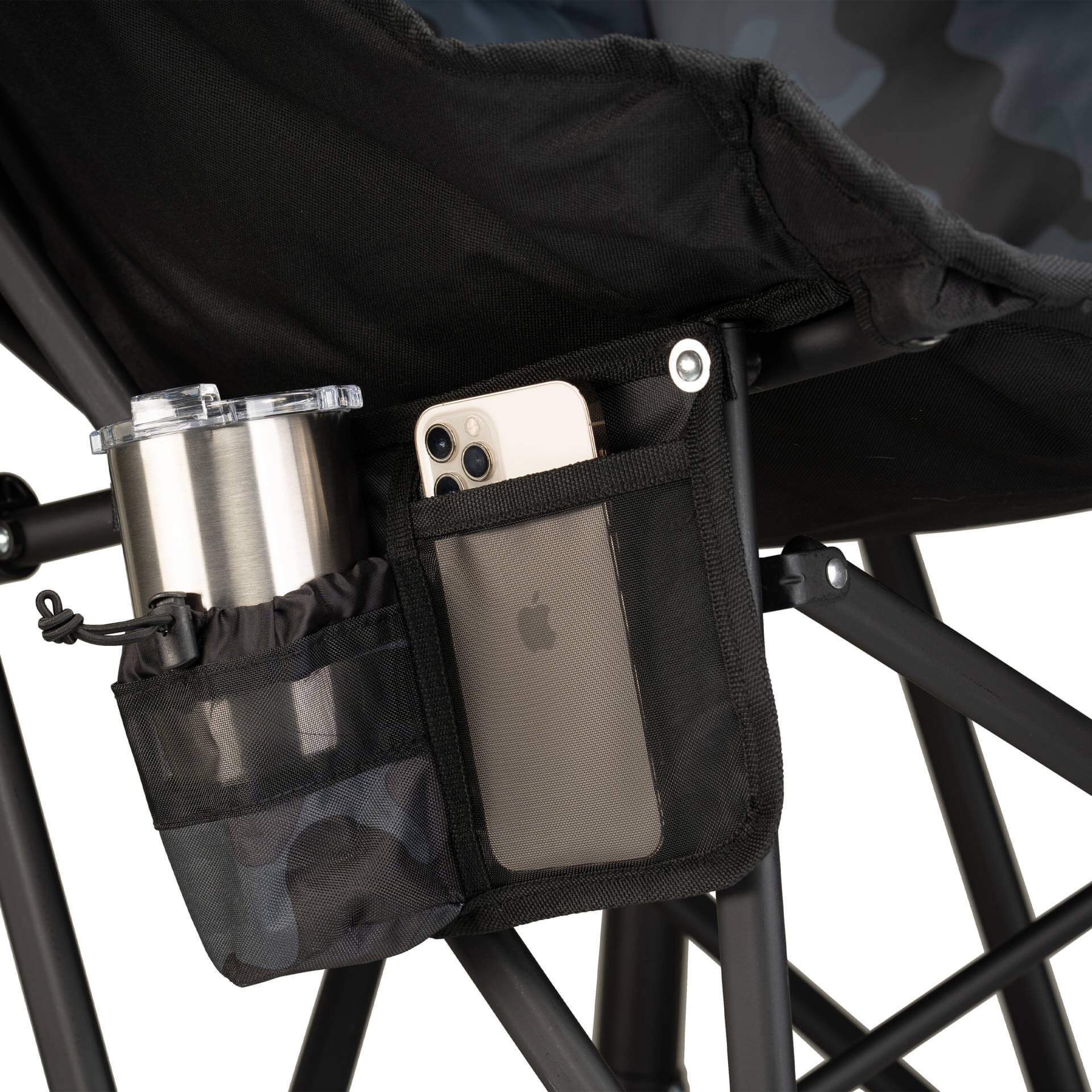 Patented Spring-Action Puff Rocker - Choice 731 - Freestyle Rocker Portable Outdoor Folding Chair Detail