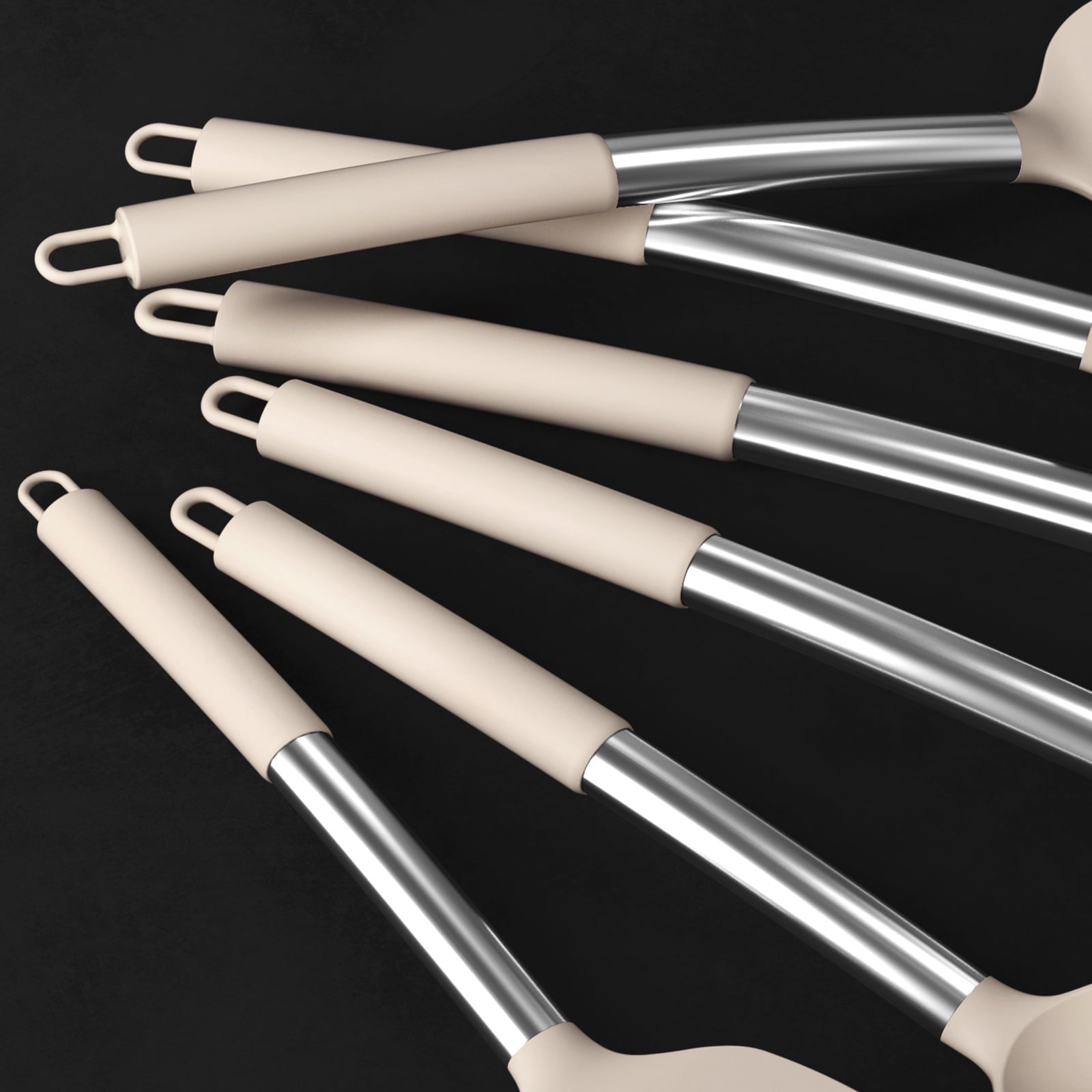 Heat-Resistant Silicone Cooking Utensils Set - Heat Resistant Silicone Kitchen Utensils for Cooking, Kitchen Utensil Spatula Set,BPA... - Durable Turner & Ladle Utensil Set for Home Chefs Detail