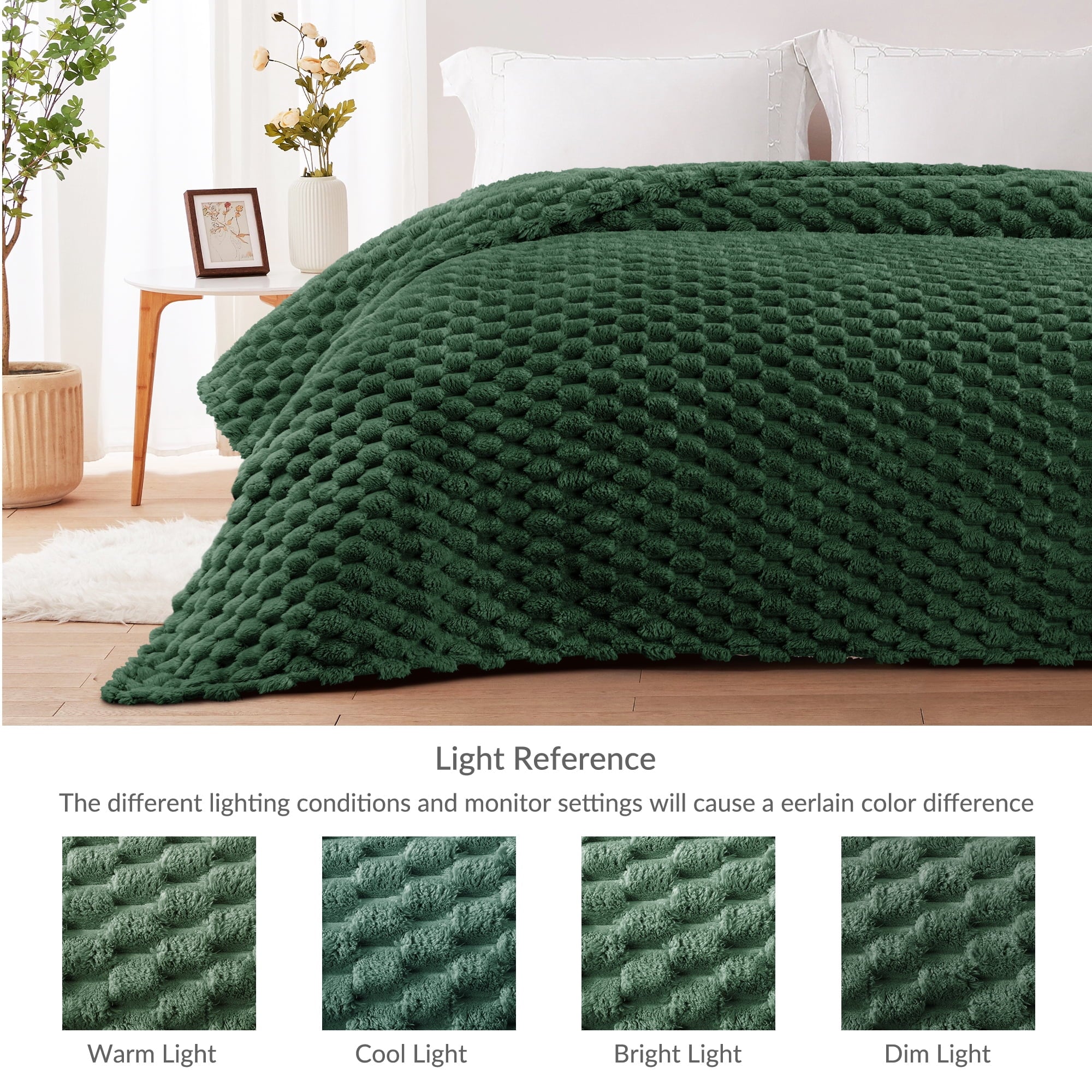 Super Soft Flannel 50"x60" Throw Blanket for Couch with Expanded 3D-Jacquard Pattern, Fuzzy Soft Cozy Exquisite Blankets or All Season, ... - Luxury Knitted Decorative Throw Blanket with Fringes Detail