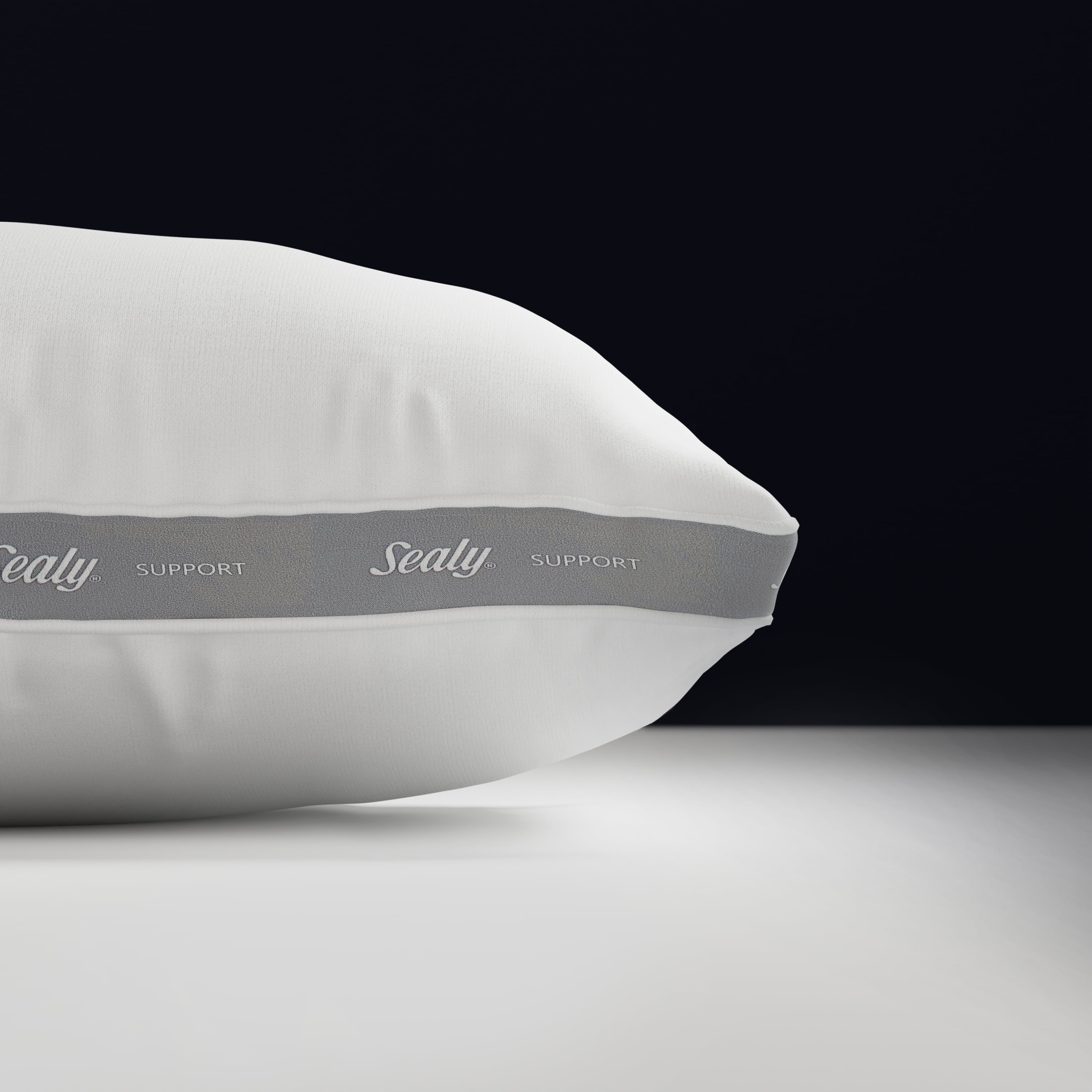 Fluffy Shredded Extra Firm Support Foam Core Pillow 2pk, King - Hotel Quality Plush Sleeping Pillows Detail