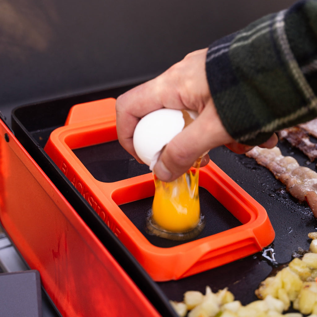 Durable Steel Silicone Egg Ring Tray Set with Heat-Resistant Handles, 2-Piece - Heavy Duty Stainless Steel Kitchen Shears Detail